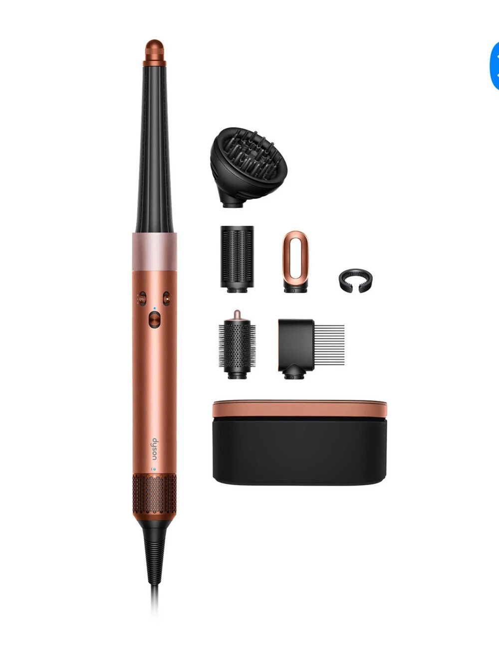 Used One time- Dyson Special Edition Airwrap i.d. Multi-Styler Straight+Wavy